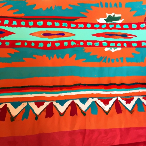 what southwestern tribe became famous for their woven rugs and blankets?